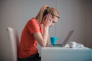 woman dealing with bankruptcy